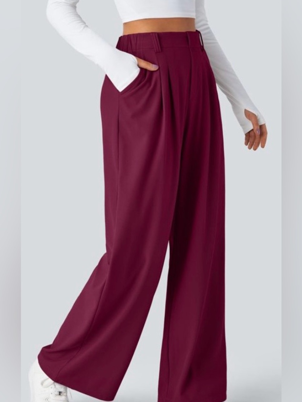 XSMALL (PETITE).   HALARA FLEX WIDE LEG WAFFLE PANTS